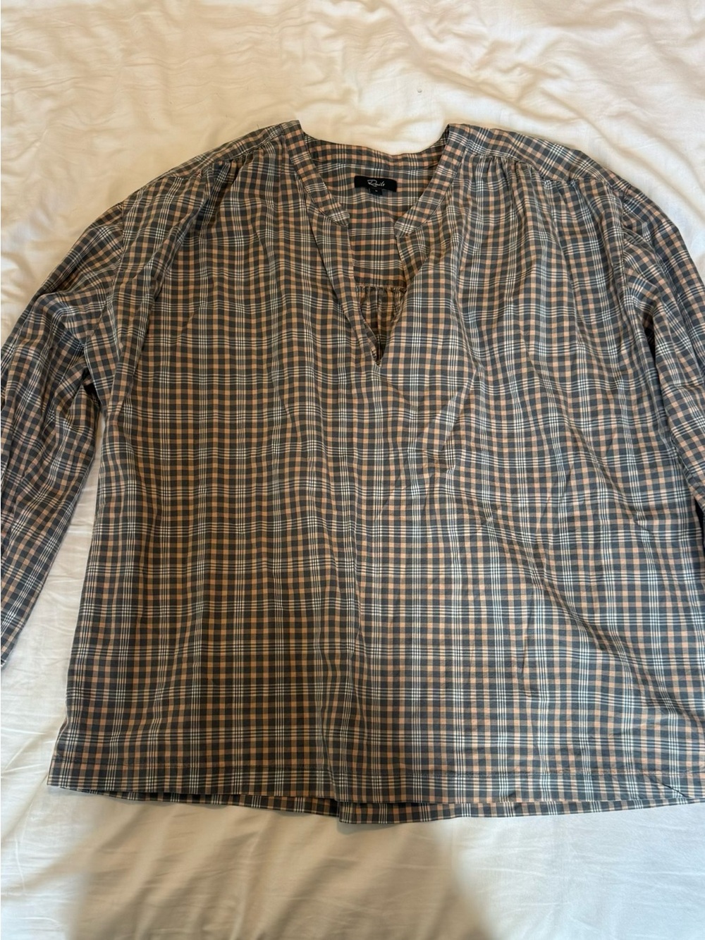 Rails Plaid Button-Down Shirt in Gray and Brown Tones